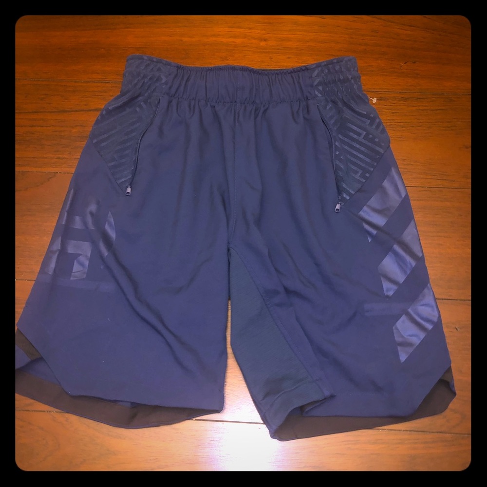 Blue adidas shorts